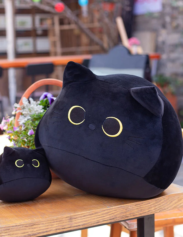 Black Cat Shaped Soft Plush Pillows