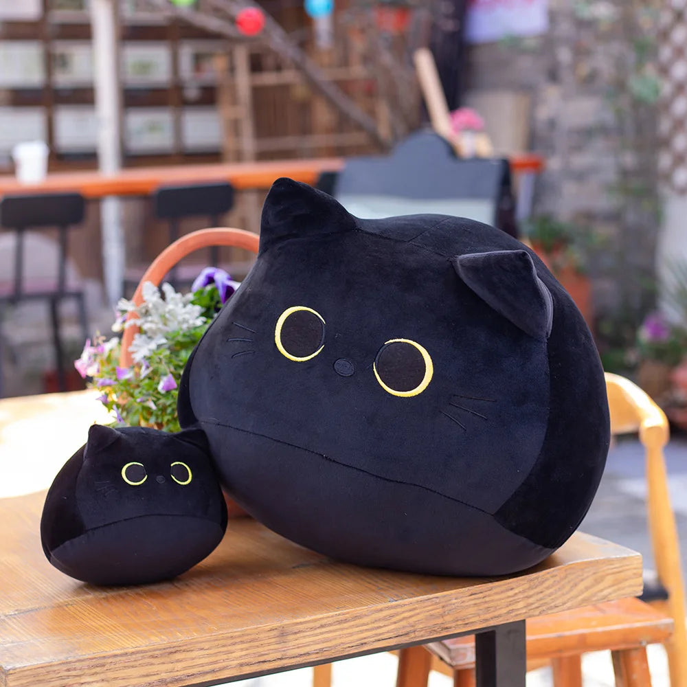 Black Cat Shaped Soft Plush Pillows