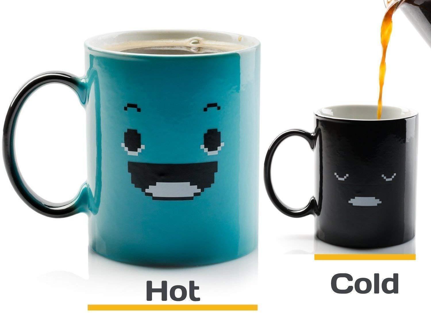 Sad Face to Happy Face Color Changing Mug