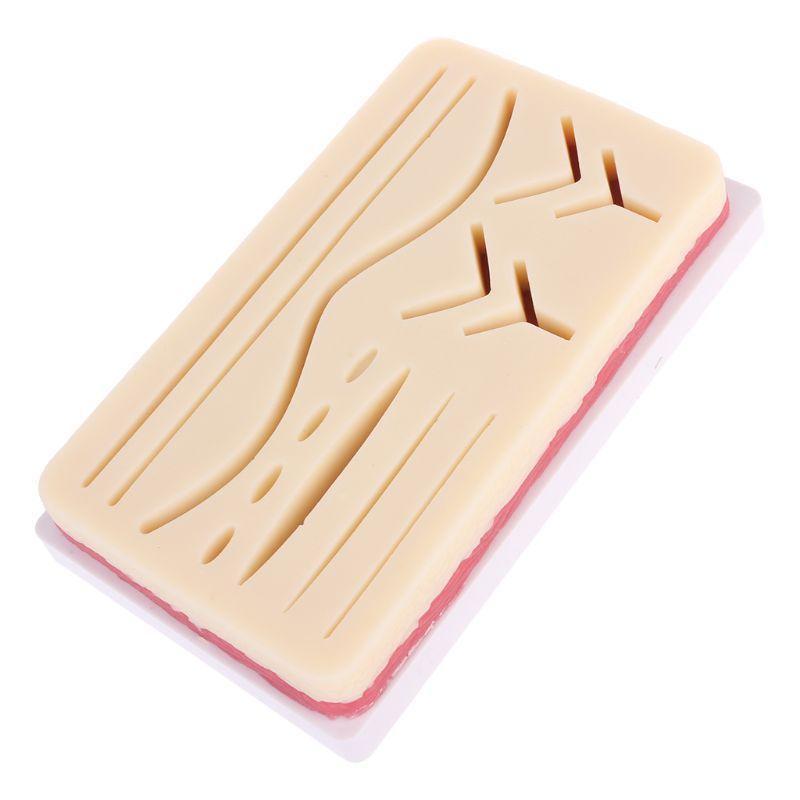 Silicone Human Skin Model Suture Practice Pad Surgical Training Practice Tool