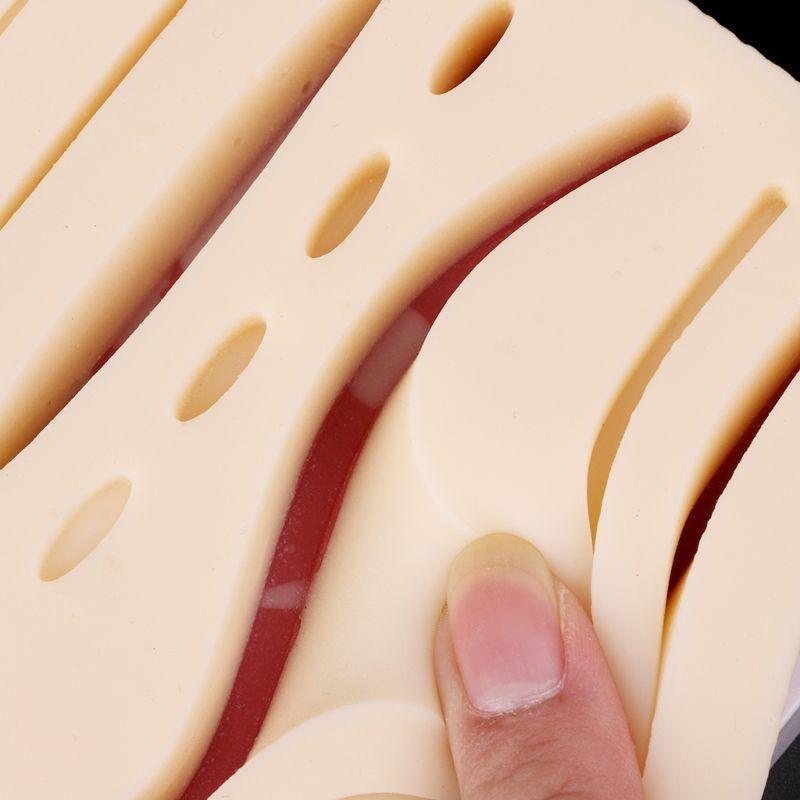 Silicone Human Skin Model Suture Practice Pad Surgical Training Practice Tool