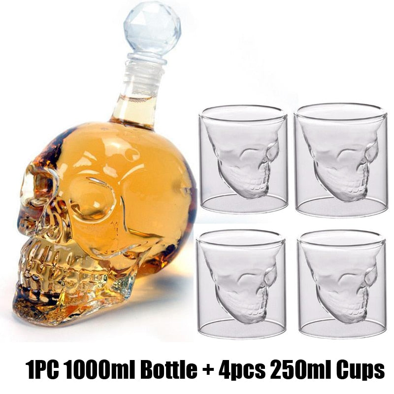 Skull Head Drink Set
