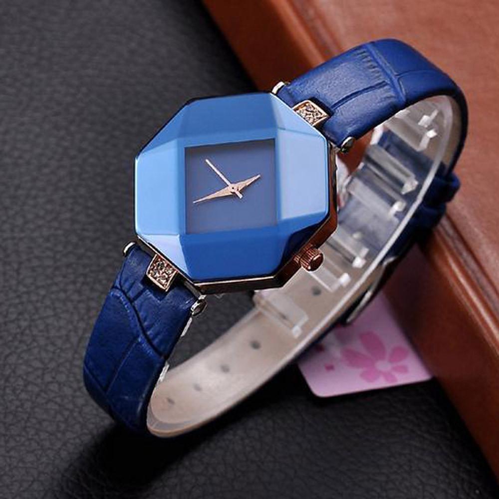 Gem Cut Crystal Wrist Watch For Womens