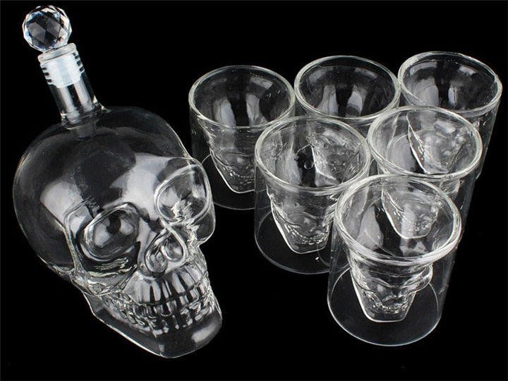 Skull Head Drink Set
