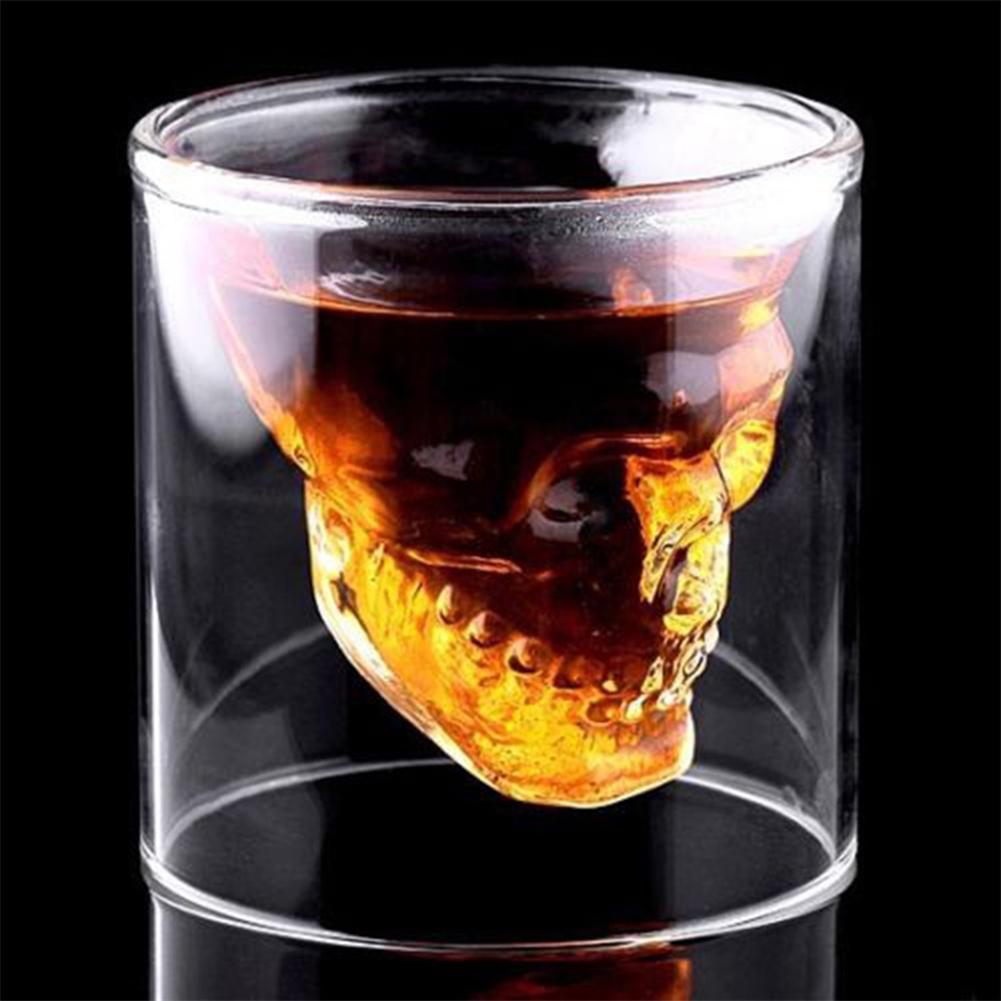 Skull Skeleton Beer Glass Cup