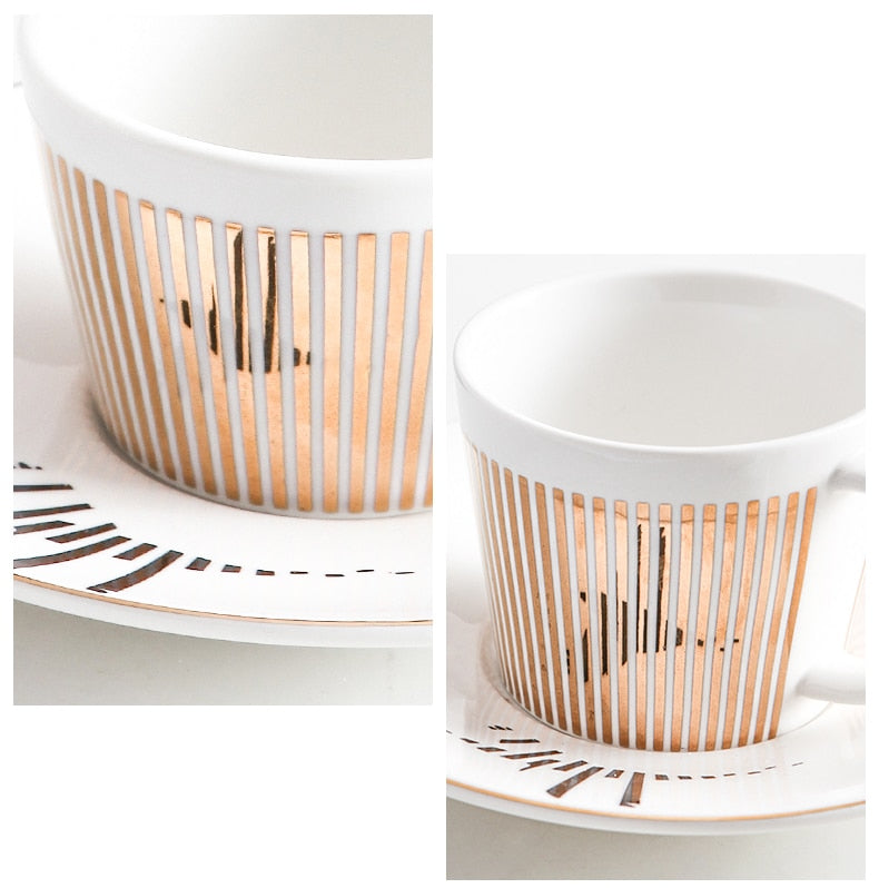 Mirror Reflection Coffee Cup Plate