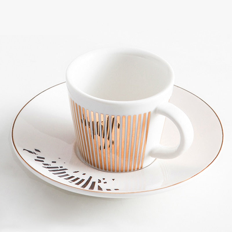 Mirror Reflection Coffee Cup Plate