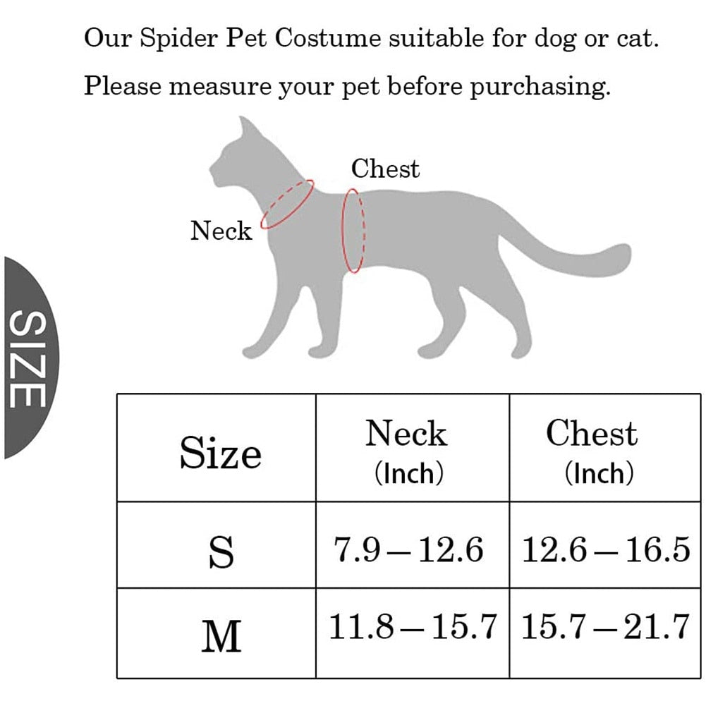 Halloween Spider Clothes For Pets