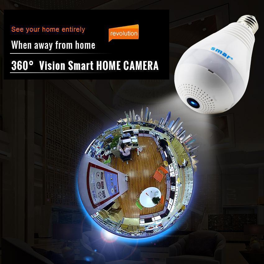 Wireless 360 Degree Panoramic Fish Eye Camera