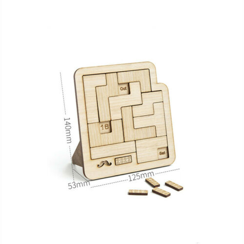 Daily Calendar Wooden Puzzle